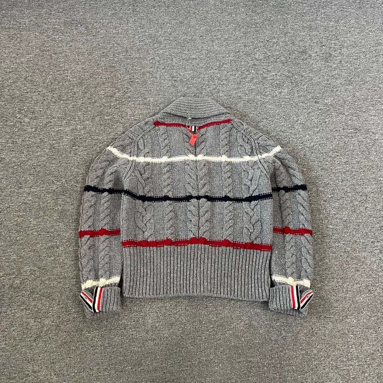Thom Browne Thom Browne Wool Knit Cardigan with Stripes Size S / US 4 / IT 40 - 2 Thumbnail