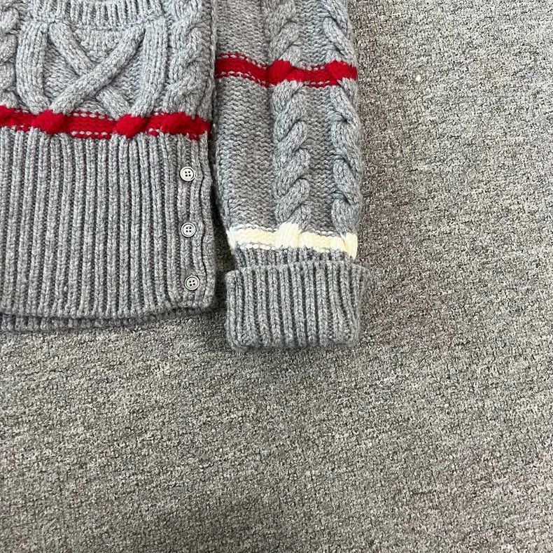 Thom Browne Thom Browne Wool Knit Cardigan with Stripes Size S / US 4 / IT 40 - 4 Thumbnail