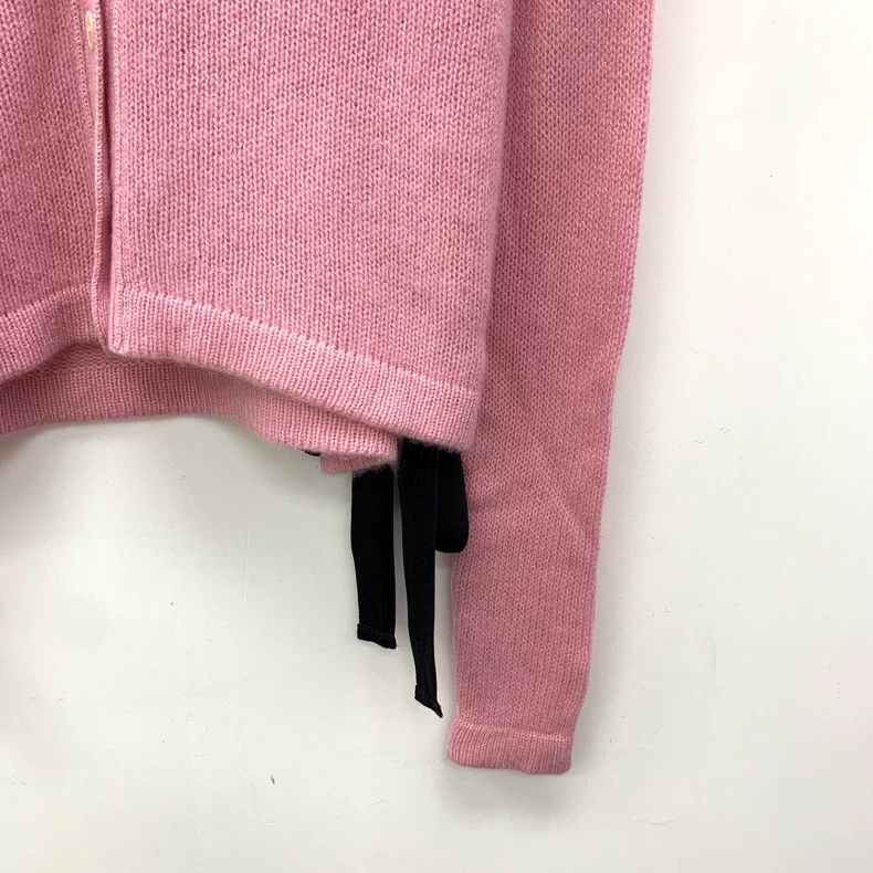 Prada Miu Miu Pink Cashmere V-Neck Cardigan Size S / US 4 / IT 40 - 4 Thumbnail
