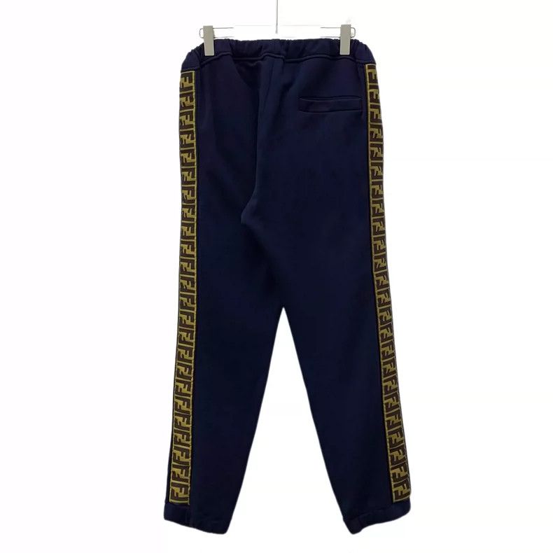Fendi Fendi Dark Blue Logo Wool Casual Pants Size 42" / US 20 - 2 Thumbnail