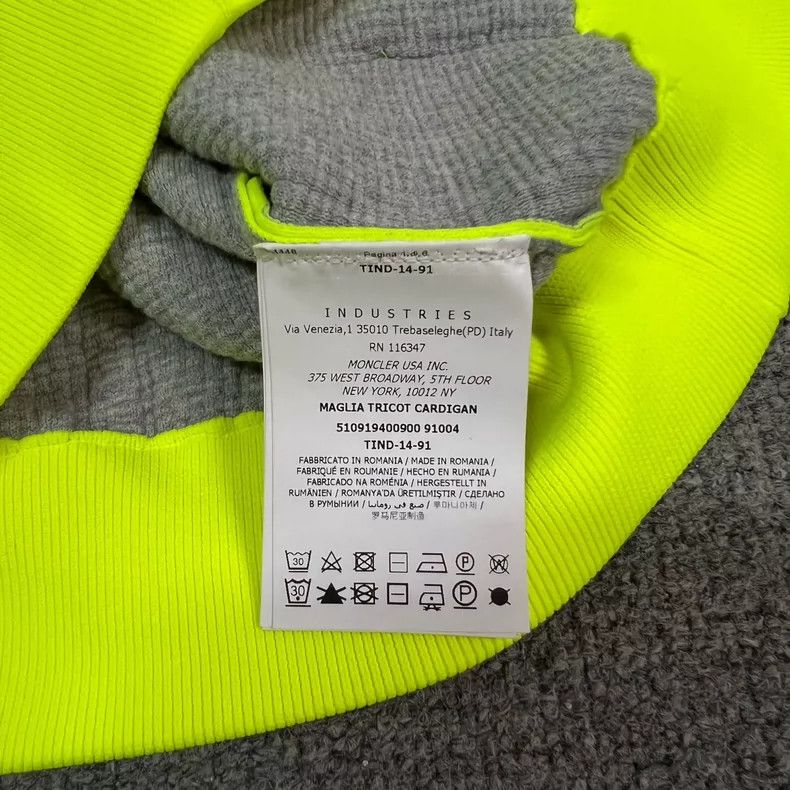 Moncler Genius Moncler Fluorescent Green Hooded Jacket Size L / US 10 / IT 46 - 7 Thumbnail