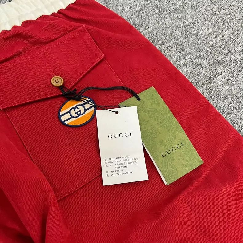 Gucci Gucci Red and White Striped Sports Pants Size 42" / US 20 - 5 Thumbnail