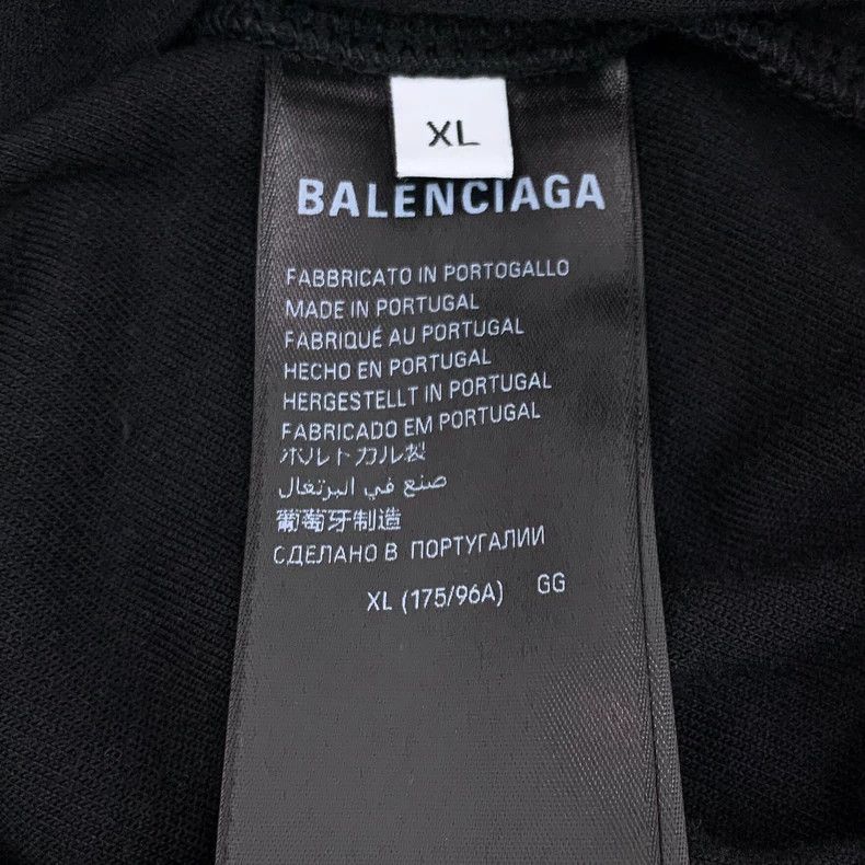Balenciaga Balenciaga Black Logo Hoodie with Rhinestones Size XL / US 12-14 / IT 48-50 - 7 Thumbnail