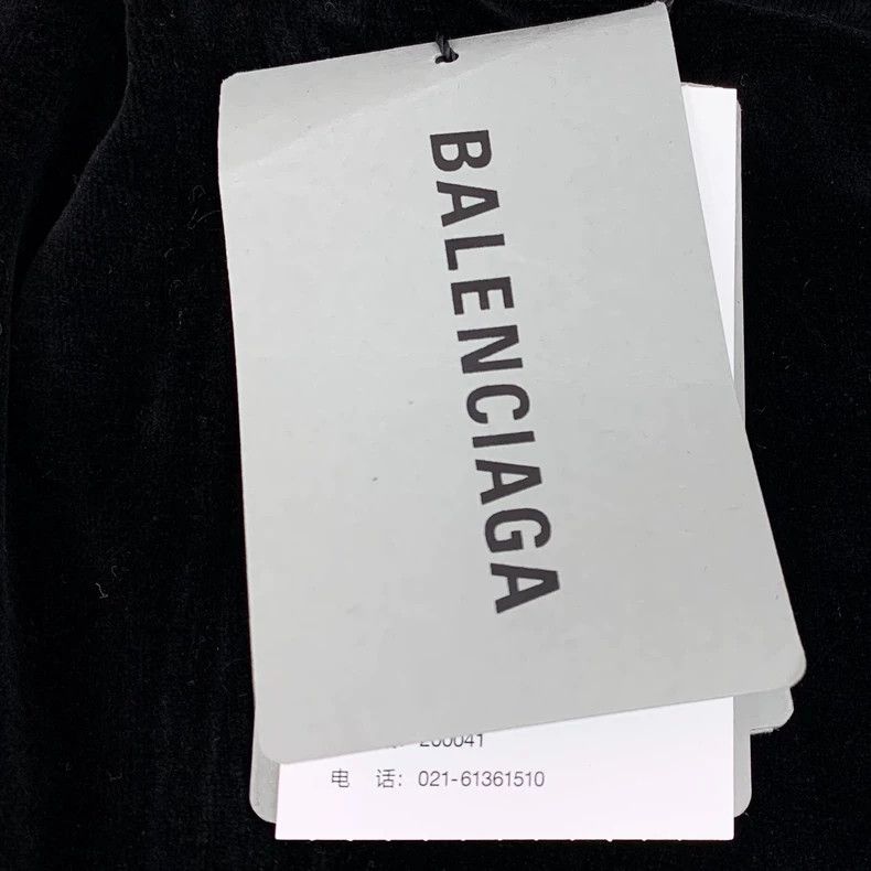 Balenciaga Balenciaga Black Logo Hoodie with Rhinestones Size XL / US 12-14 / IT 48-50 - 8 Thumbnail
