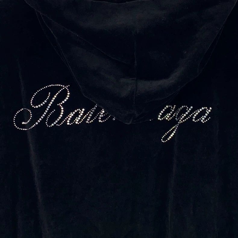 Balenciaga Balenciaga Black Logo Hoodie with Rhinestones Size XL / US 12-14 / IT 48-50 - 5 Thumbnail