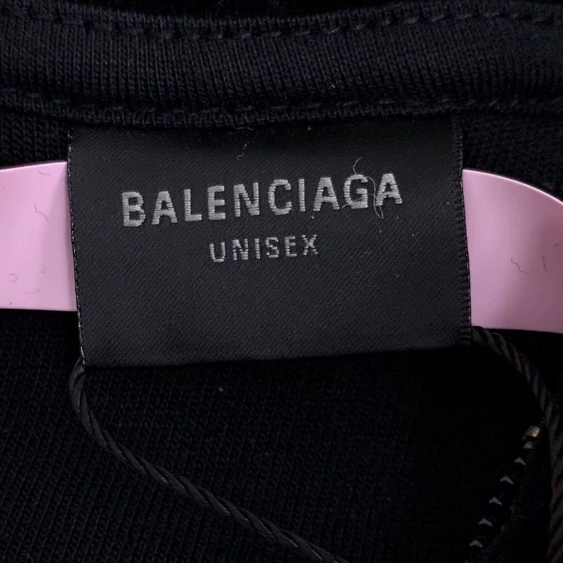 Balenciaga Balenciaga Black Logo Hoodie with Rhinestones Size XL / US 12-14 / IT 48-50 - 6 Thumbnail