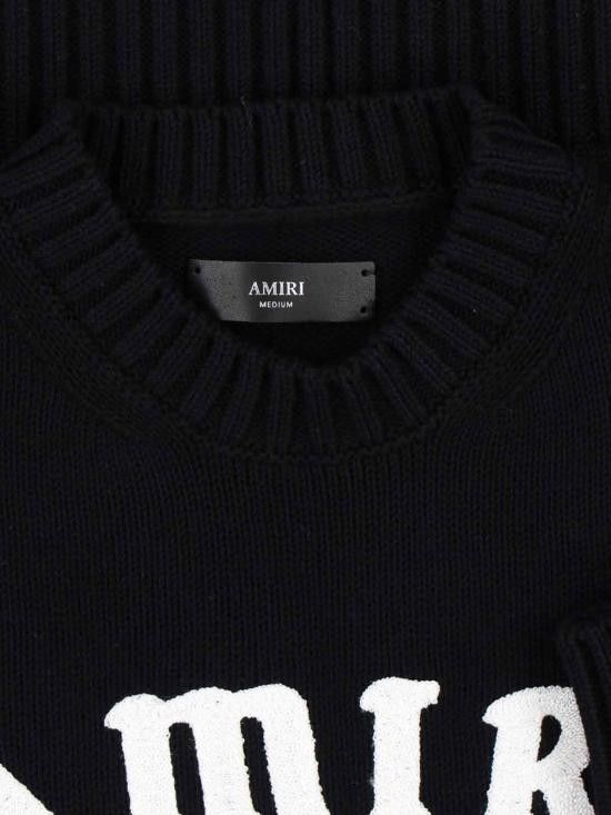 Amiri AMIRI Men Sweater AMKNCW1094 BLACK Black Size US M / EU 48-50 / 2 - 3 Thumbnail