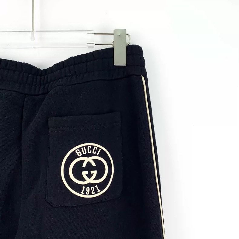 Gucci Gucci Black Striped Logo Embroidery Casual Pants Size 32" / US 10 / IT 46 - 5 Thumbnail