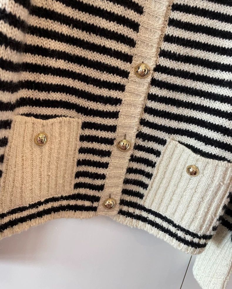 Dior Dior Striped Cardigan Sweater Coat Size M / US 6-8 / IT 42-44 - 3 Thumbnail