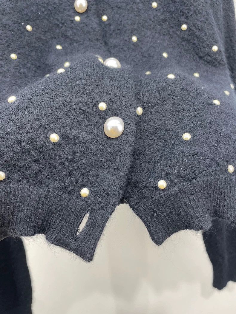 Chanel Chanel Black Cardigan with Embellishments Size L / US 10 / IT 46 - 7 Thumbnail