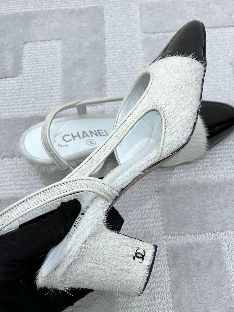 Chanel Chanel Slingback Chunky Heel Sandals Size US 6 / IT 36 - 3 Thumbnail