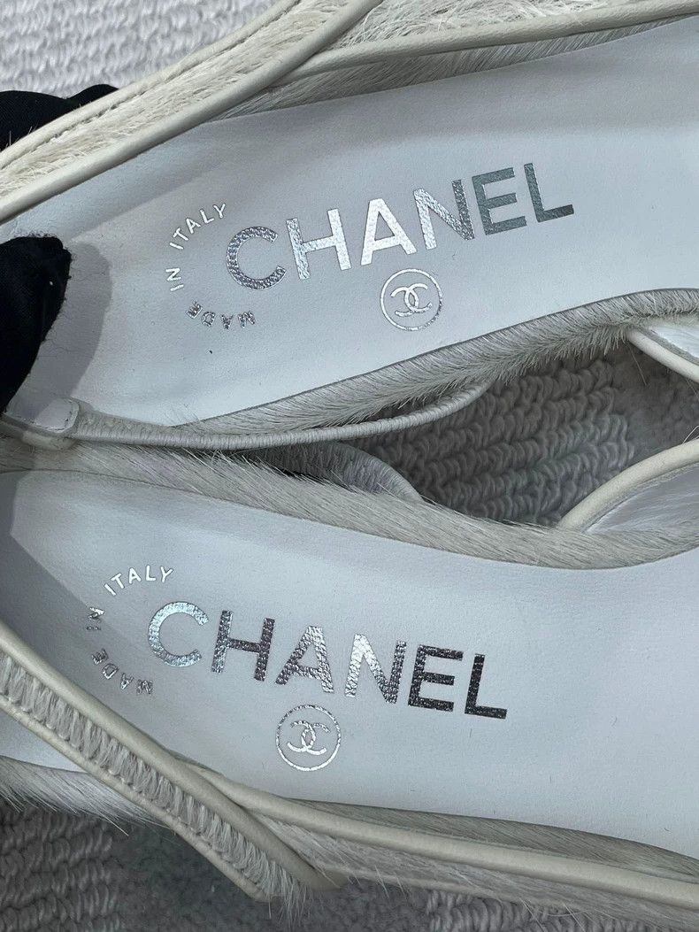 Chanel Chanel Slingback Chunky Heel Sandals Size US 6 / IT 36 - 8 Thumbnail