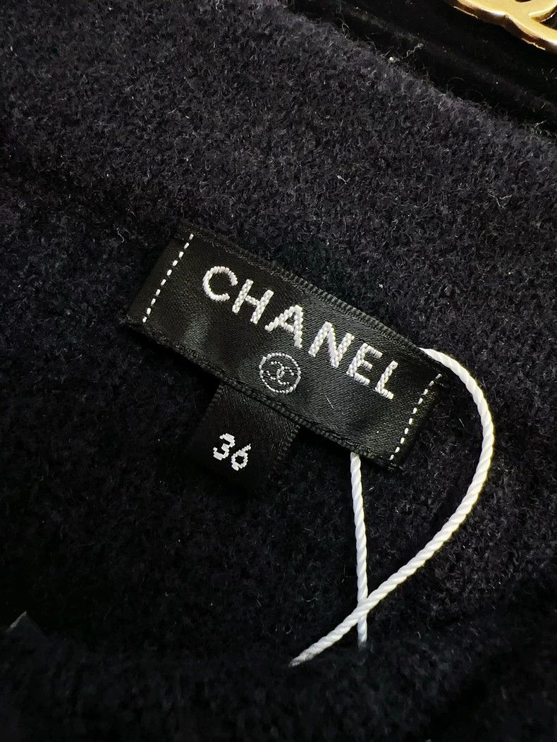 Chanel CHANEL Black Knit Skirt Size 36 Size 36" / US 14 / IT 50 - 5 Thumbnail