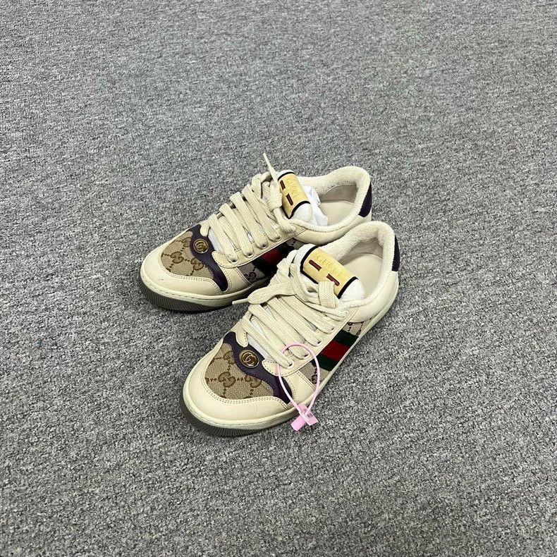 Gucci Gucci Classic Dirty Sneakers in Beige Color Size US 7 / IT 37 - 2 Thumbnail