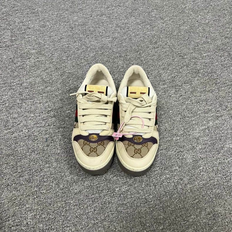 Gucci Gucci Classic Dirty Sneakers in Beige Color Size US 7 / IT 37 - 4 Thumbnail