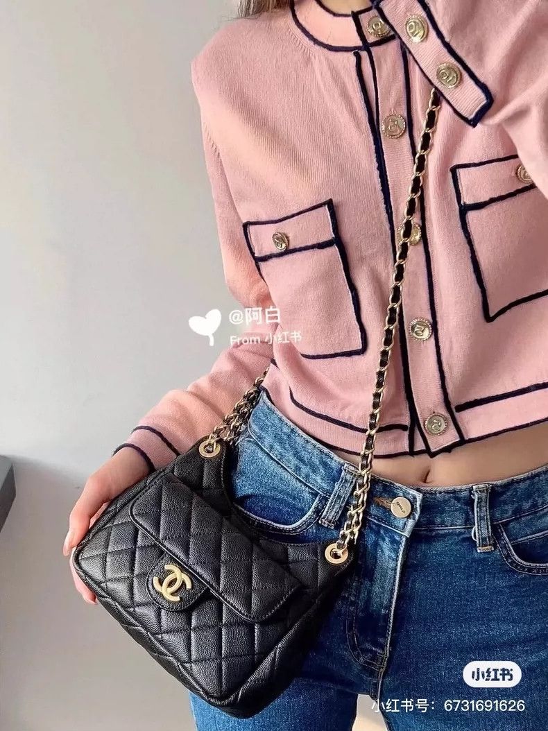 Chanel Chanel Pink Knitted Cardigan with Pockets Size S / US 4 / IT 40 - 9 Thumbnail