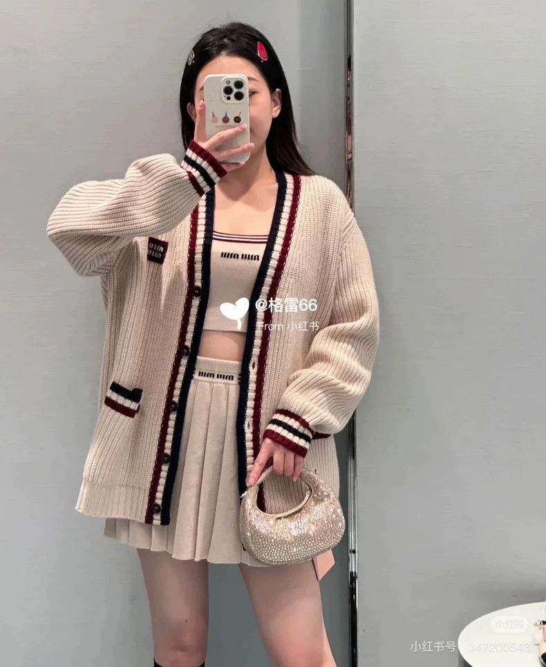 Miu Miu Miu Miu Early Spring Cardigan with Logo Size M / US 6-8 / IT 42-44 - 8 Thumbnail