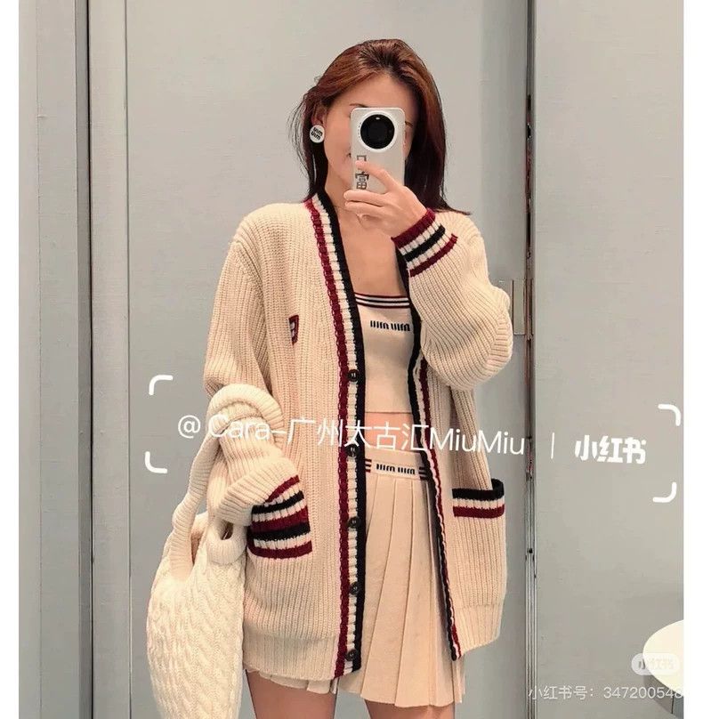 Miu Miu Miu Miu Early Spring Cardigan with Logo Size M / US 6-8 / IT 42-44 - 9 Thumbnail