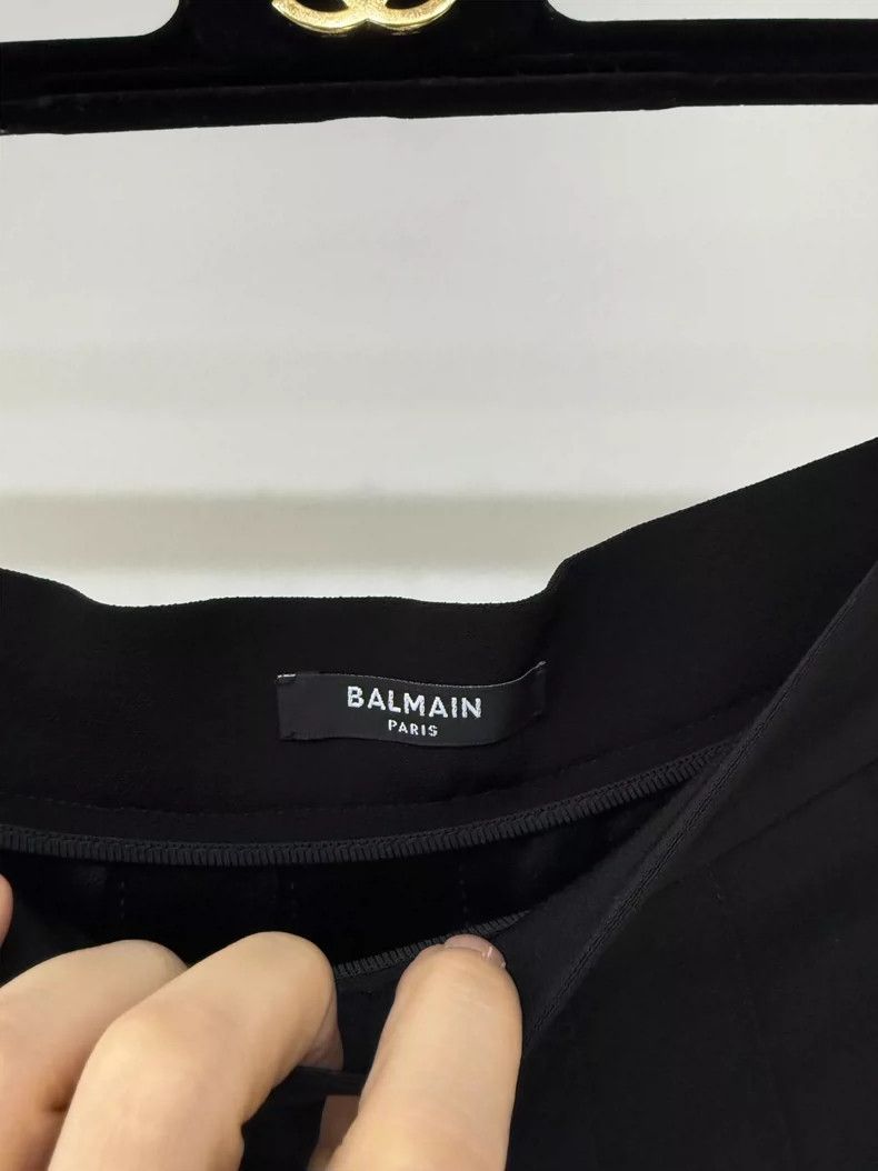 Balmain New Balmain Pleated Mini Skirt Size 34" / US 12 / IT 48 - 4 Thumbnail