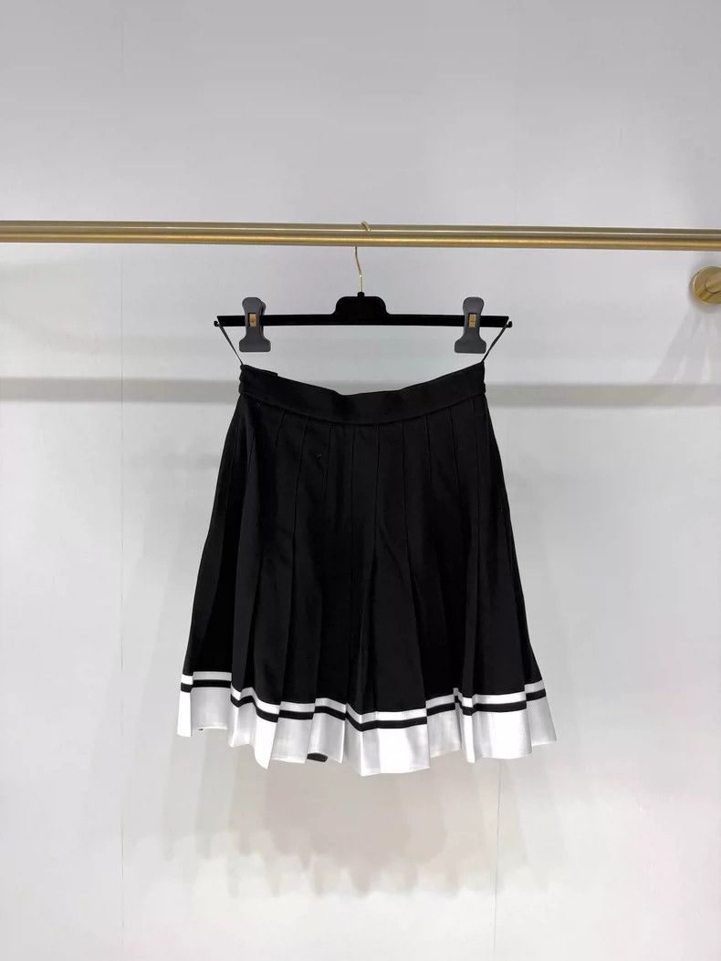 Balmain New Balmain Pleated Mini Skirt Size 34" / US 12 / IT 48 - 2 Thumbnail