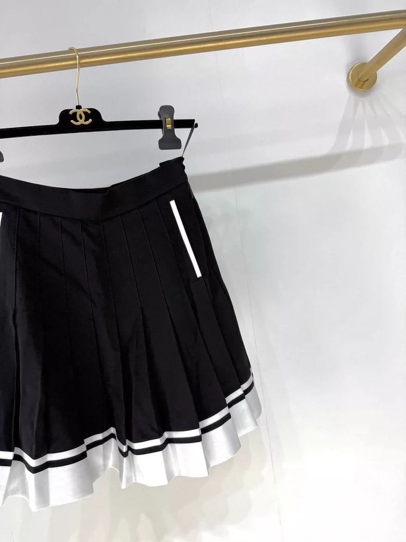 Balmain New Balmain Pleated Mini Skirt Size 34" / US 12 / IT 48 - 3 Thumbnail