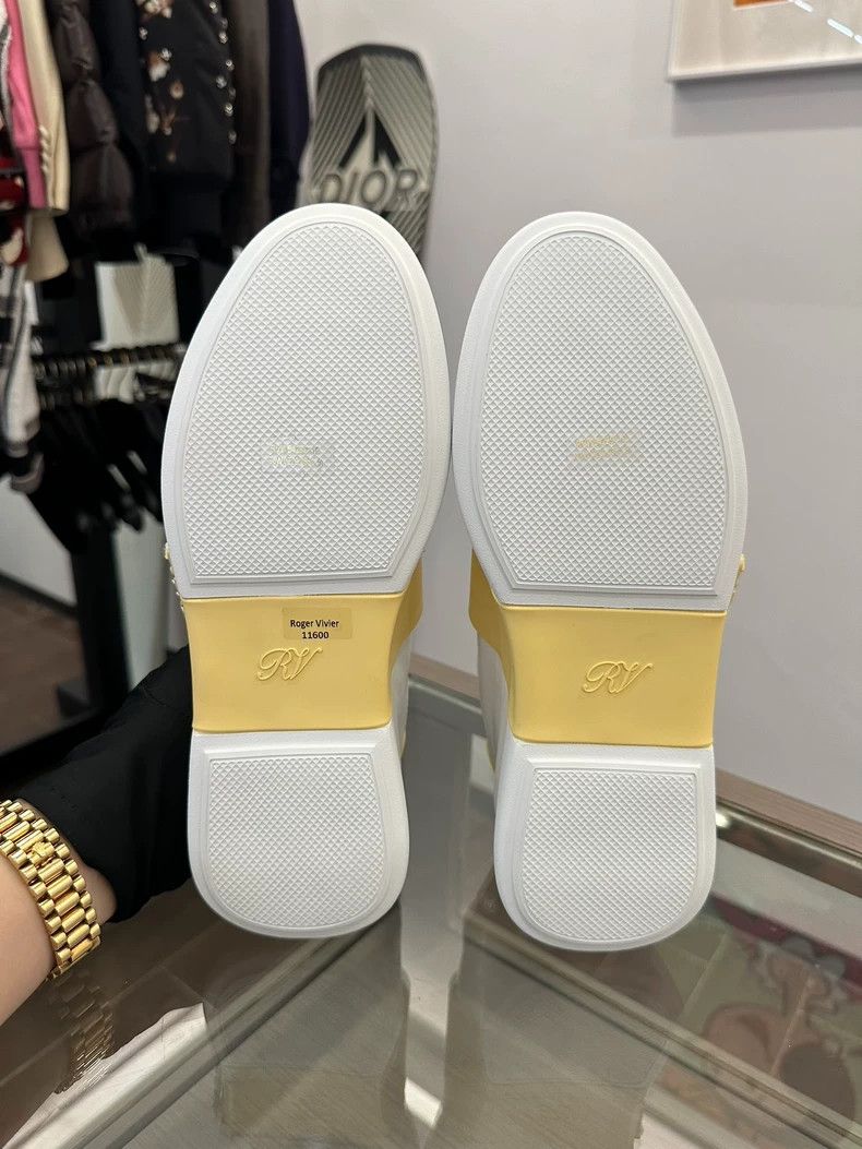 Roger Vivier Roger Vivier Yellow Buckle Women's Sneakers Size US 6 / IT 36 - 5 Thumbnail