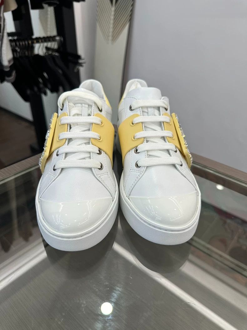 Roger Vivier Roger Vivier Yellow Buckle Women's Sneakers Size US 6 / IT 36 - 2 Thumbnail