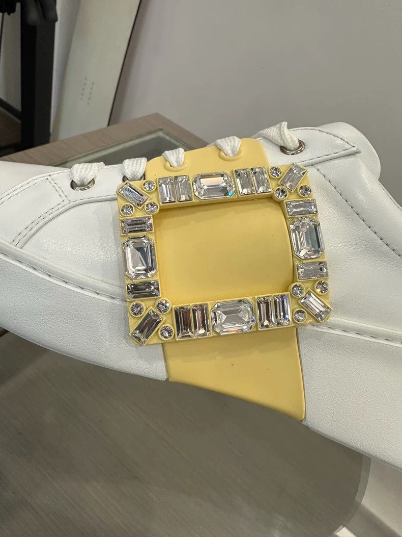 Roger Vivier Roger Vivier Yellow Buckle Women's Sneakers Size US 6 / IT 36 - 7 Thumbnail