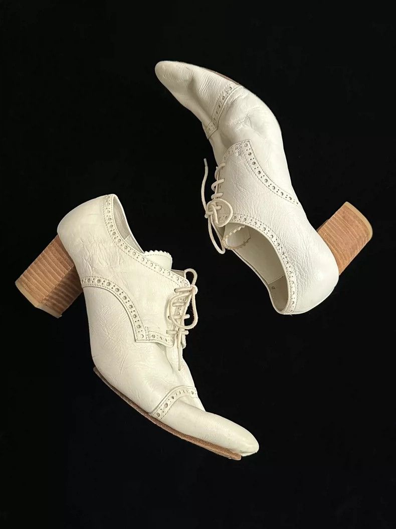 Junya Watanabe Junya Watanabe White Heeled Shoes Size US 7 / IT 37 - 5 Thumbnail