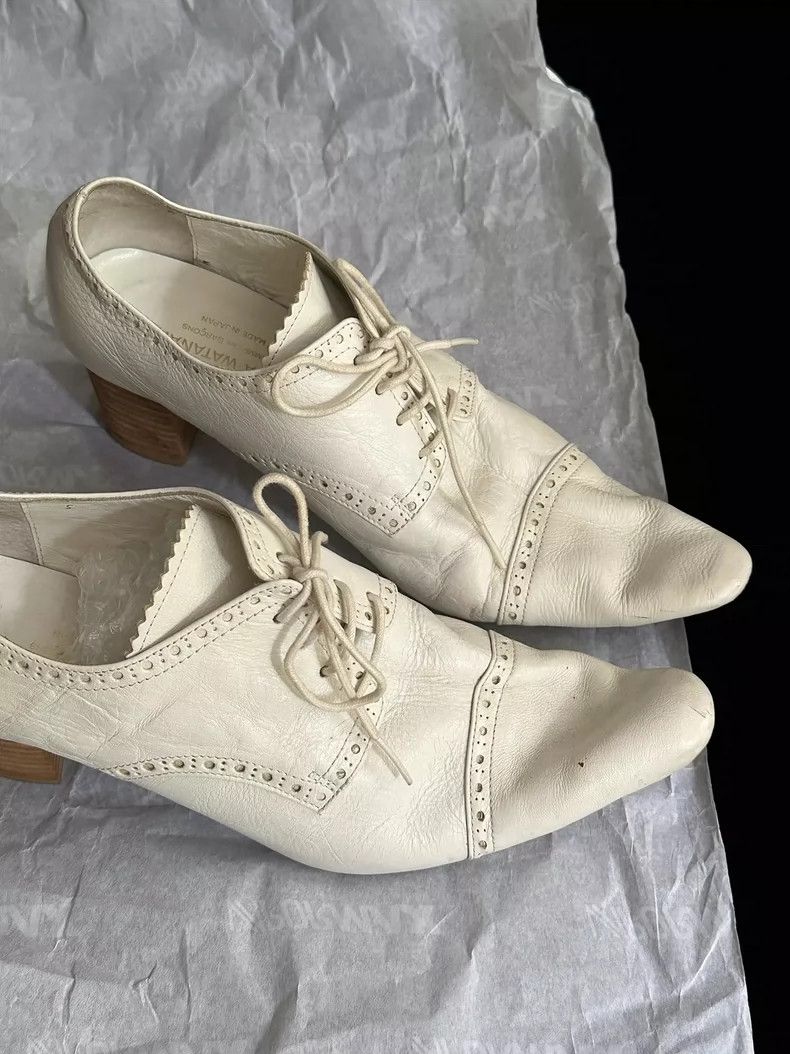 Junya Watanabe Junya Watanabe White Heeled Shoes Size US 7 / IT 37 - 2 Thumbnail