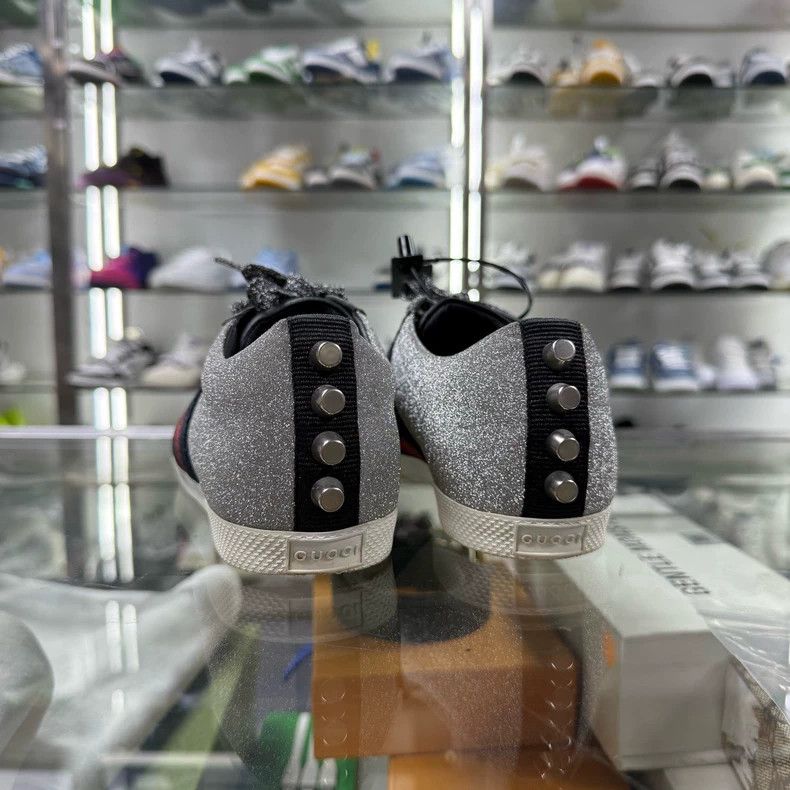 Gucci Gucci Silver Sparkling Sneakers Size 36 Size US 6 / IT 36 - 4 Thumbnail