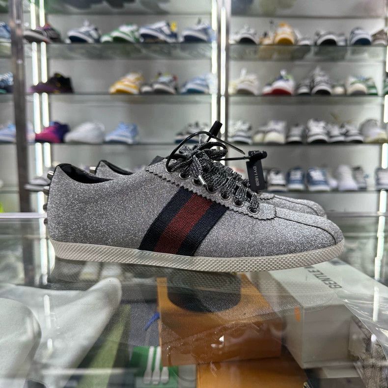 Gucci Gucci Silver Sparkling Sneakers Size 36 Size US 6 / IT 36 - 2 Thumbnail