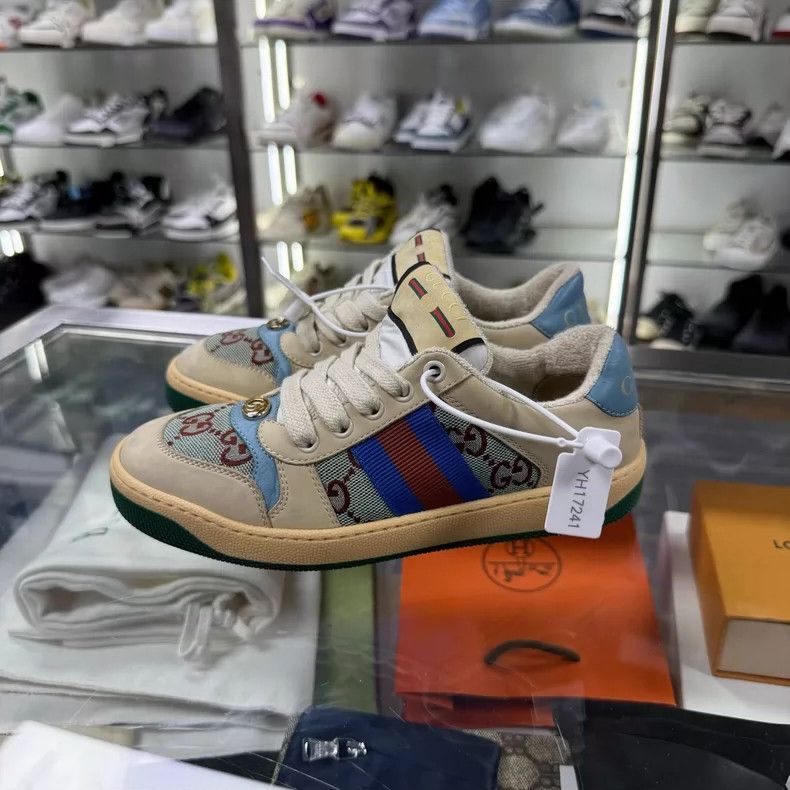 Gucci GUCCI Blue Tail Dirty Shoes Size 33 Size US 4 / IT 34 - 2 Thumbnail