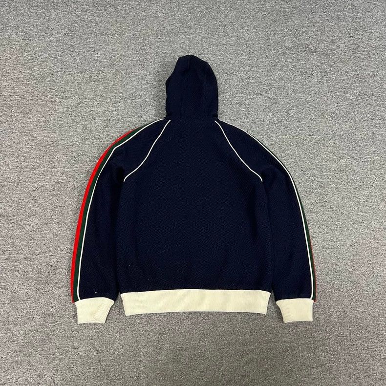 Gucci Gucci Hooded Wool Jacket with Side Stripes Size XS / US 0-2 / IT 36-38 - 2 Thumbnail