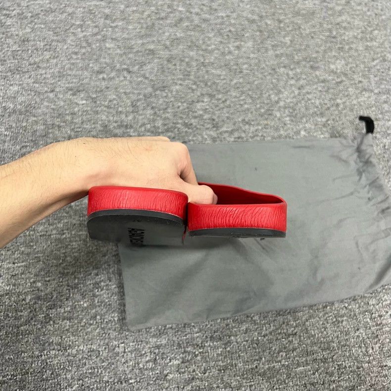 Balenciaga Balenciaga Red Slide Sandals Size 37 Size US 6 / IT 36 - 3 Thumbnail