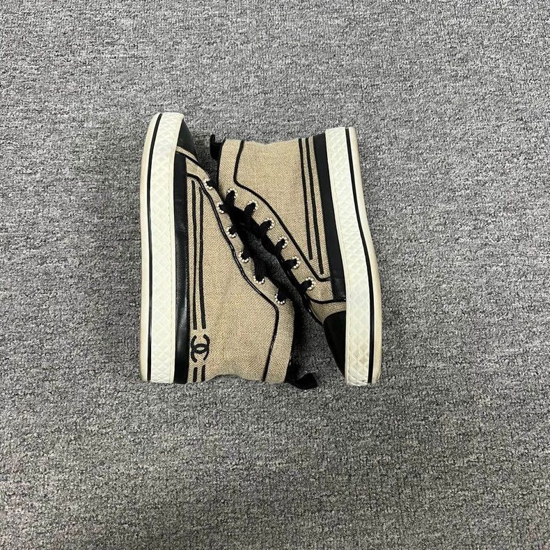 Chanel Chanel Double C Canvas Shoes with Pearls Size US 8 / IT 38 - 3 Thumbnail