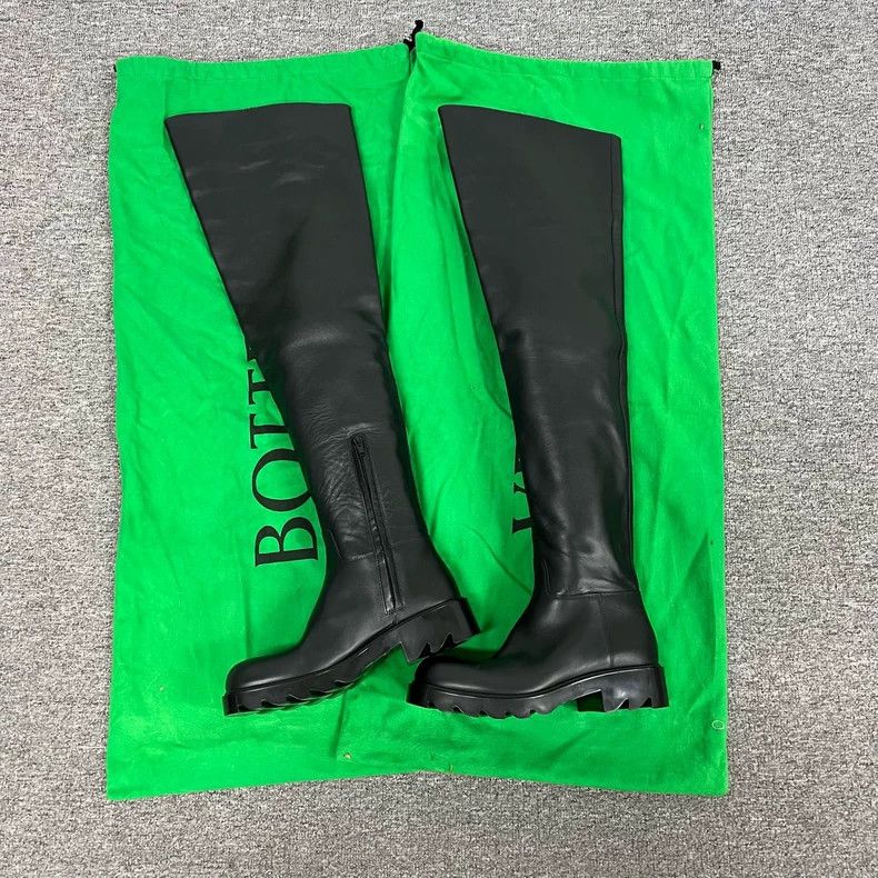 Bottega Veneta Bottega Veneta Over-the-Knee Black Boots Size US 6 / IT 36 - 2 Thumbnail
