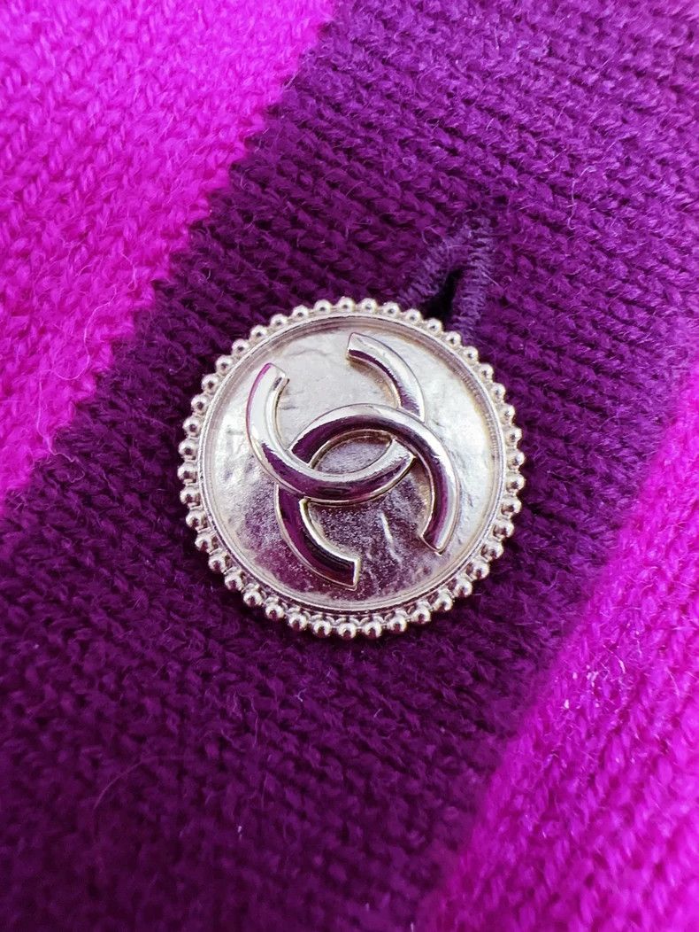 Chanel Chanel Purple Pockets Knitted Cardigan Sweater Size M / US 6-8 / IT 42-44 - 5 Thumbnail