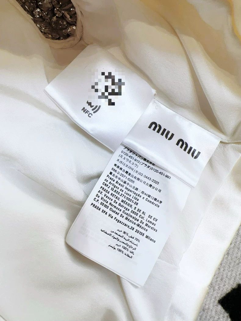 Prada Miu Miu Embellished Doll Collar Vest Top Size S / US 4 / IT 40 - 6 Thumbnail