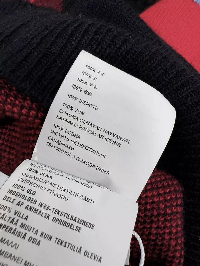 Prada Miu Miu Blue Red Argyle Knit Cardigan Size M / US 6-8 / IT 42-44 - 7 Thumbnail