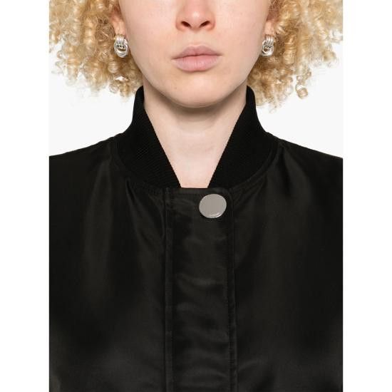 Sportmax SPORTMAX Women Bomber Jackets AGAPE 240 003 BLACK Size XS / US 0-2 / IT 36-38 - 5 Thumbnail