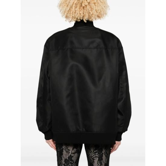 Sportmax SPORTMAX Women Bomber Jackets AGAPE 240 003 BLACK Size XS / US 0-2 / IT 36-38 - 4 Thumbnail