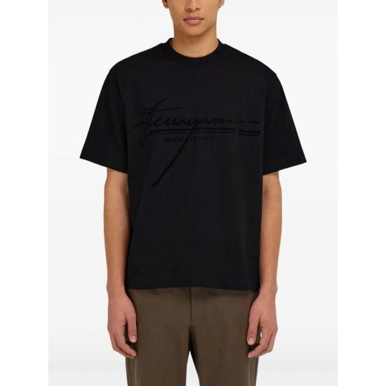 Salvatore Ferragamo SALVATORE FERRAGAMO Men T-Shirts 144859 0786885 NERO BLACK Size US XXL / EU 58 / 5 - 4 Thumbnail