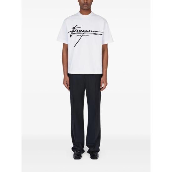 Salvatore Ferragamo SALVATORE FERRAGAMO Men T-Shirts 144859 0786470 BIANC WHITE Size US XL / EU 56 / 4 - 3 Thumbnail