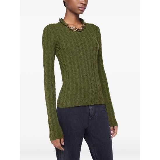 Paco Rabanne PACO RABANNE Women Tops 25AMPU049 ML0320 P303 GREEN Size XS / US 0-2 / IT 36-38 - 5 Thumbnail
