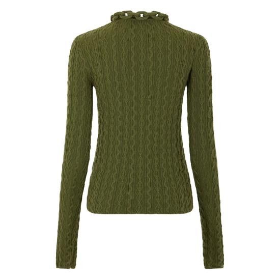 Paco Rabanne PACO RABANNE Women Tops 25AMPU049 ML0320 P303 GREEN Size XS / US 0-2 / IT 36-38 - 4 Thumbnail