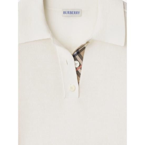 Burberry BURBERRY Women Polo Shirts 8112168 AU25 SMT A3282 WHITE Size XS / US 0-2 / IT 36-38 - 3 Thumbnail