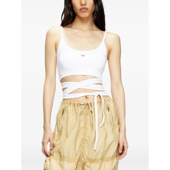 Diesel DIESEL Women Tops 0EJAI A18356 100 WHITE Size S / US 4 / IT 40 - 2 Thumbnail