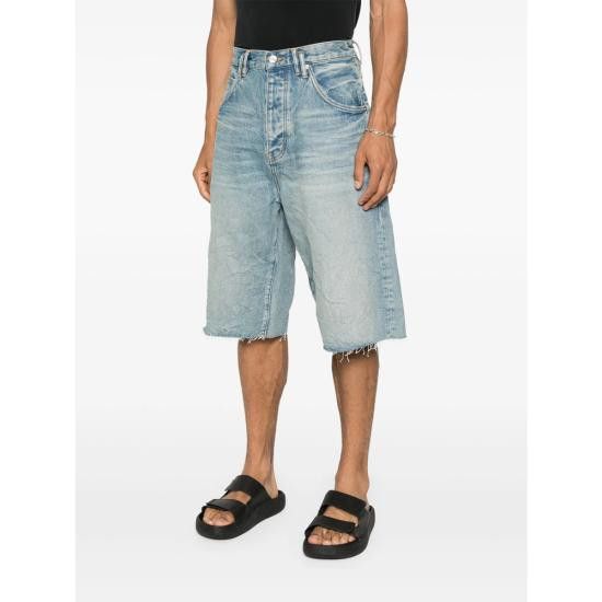 Purple Brand PURPLE BRAND Men Shorts P070 SNTM BLUE Size US 30 / EU 46 - 4 Thumbnail