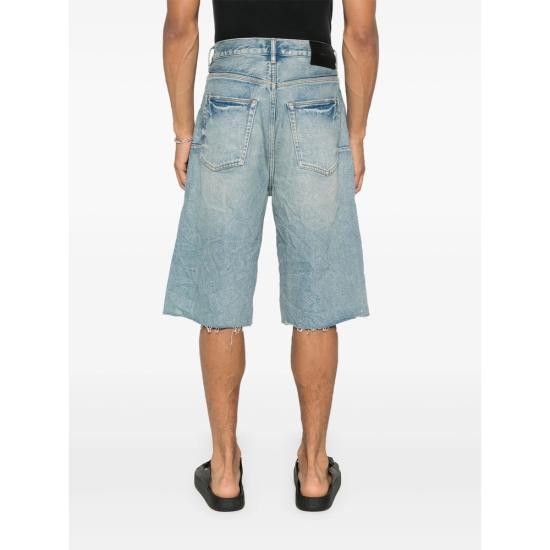 Purple Brand PURPLE BRAND Men Shorts P070 SNTM BLUE Size US 30 / EU 46 - 3 Thumbnail